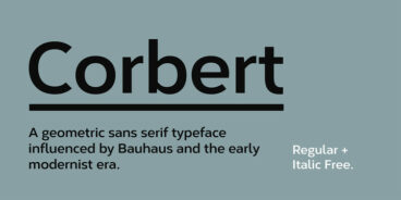 Corbert Wide Font