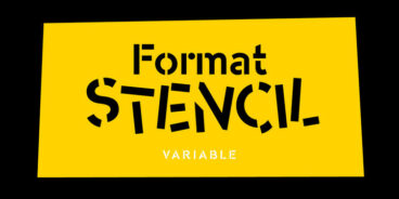 Format Stencil Font