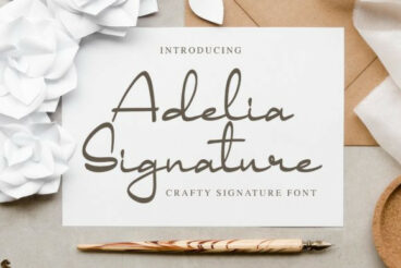 Adelia Signature Font
