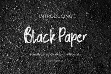 Black Paper Font