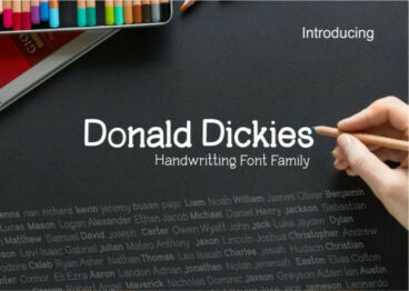 Donald Dickies Font