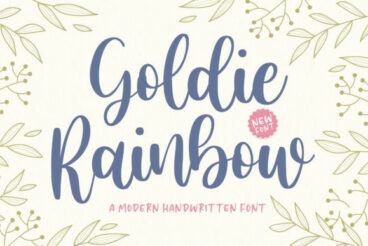 Goldie Rainbow Font