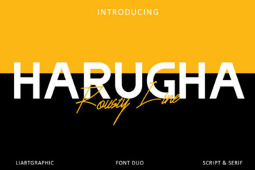 Harugha Rousty Line Font