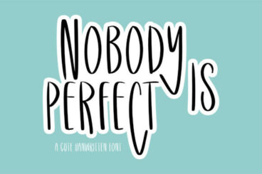 Nobody is Perfect Font