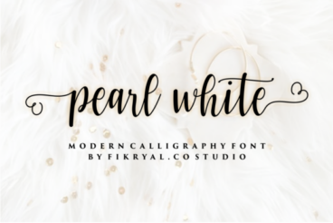 Pearl White Font