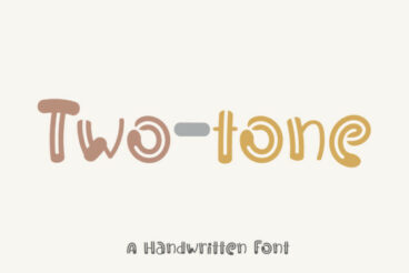 Two tone Font