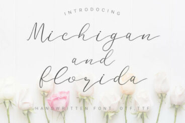 Michigan and Florida Font