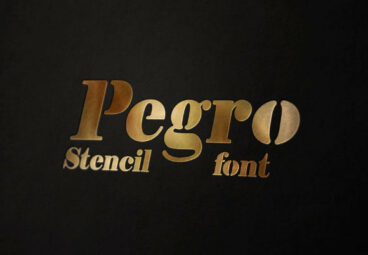 Pegro Stencil Font