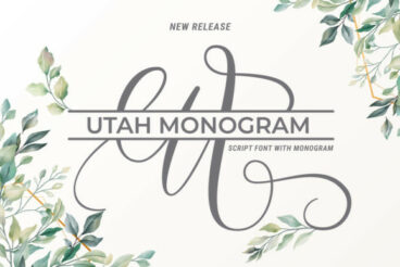 Utah Monogram Font
