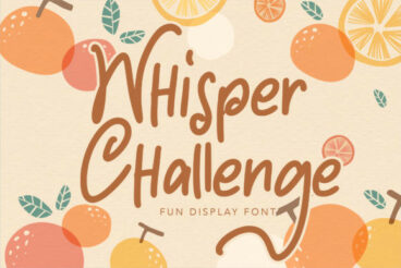 Whisper Challenge Font