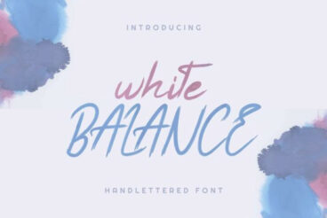 White Balance Font