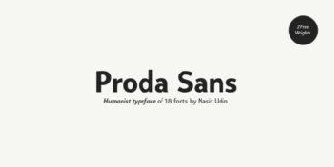 Proda Sans Font
