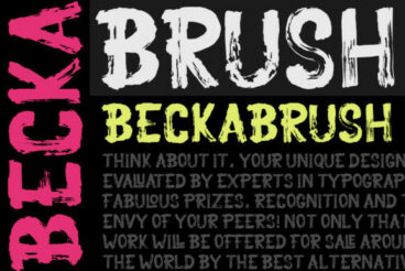 Becka Brush Font