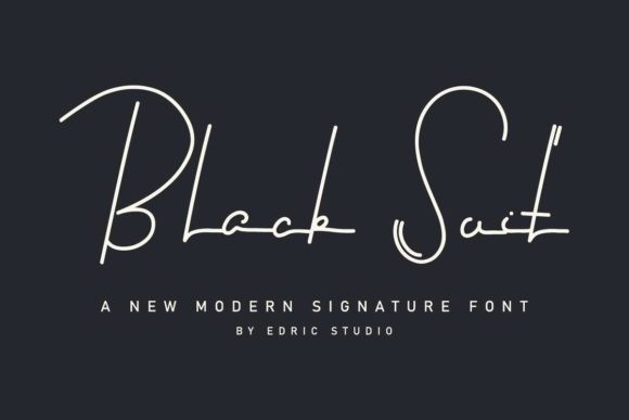 Black Suit Font - Free Font