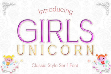 Girls Unicorn Font