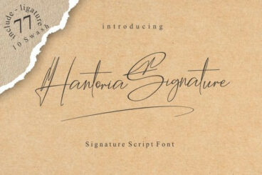 Hantoria Signature Font