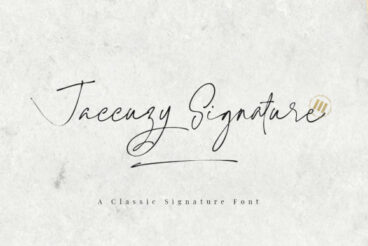 Jaccuzy Signature Font