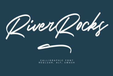 River Rocks Font