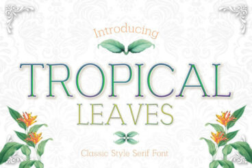 Tropical Leaves Font