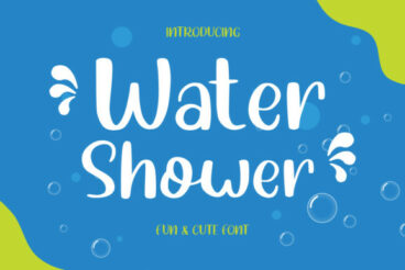 Water Shower Font