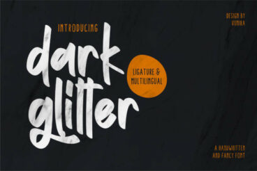 Dark Glitter Font