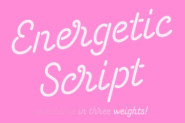 Energetic Script Font