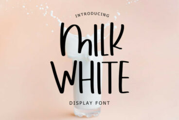 Milk White Font