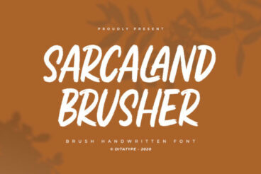 Sarcaland Brusher Font