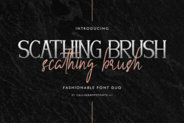 Scathing Brush Font Duo