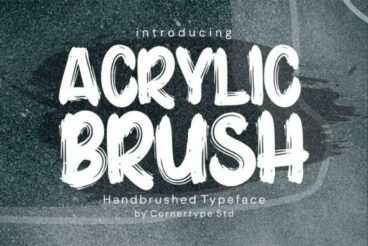 Acrylic Brush Font