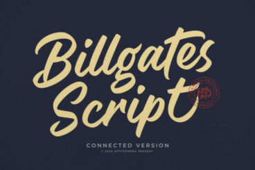 Billgates Script Font