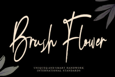 Brush Flower Font
