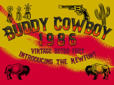 Buddy Cowboy 1986 Font