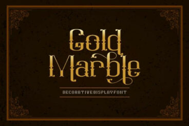 Gold Marble Font