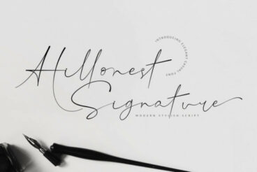 Hillonest Signature Font