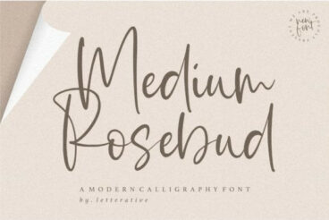 Medium Rosebud Font