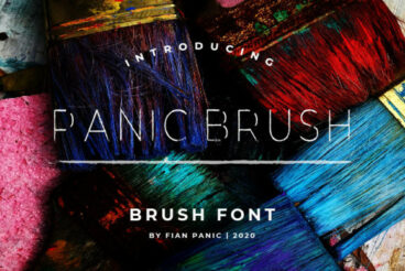 Panic Brush Font