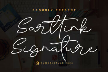 Sarttink Signature Font