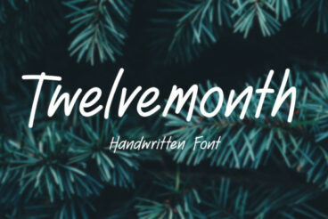 Twelve Month Font
