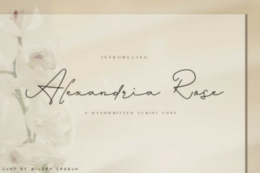 Alexandria Rose Font