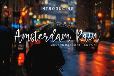 Amsterdam Rain Font