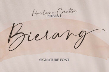 Bierang Font