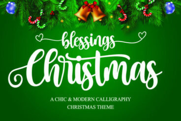 Christmas Blessings Font