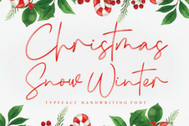 Christmas Snow Winter Font