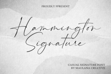 Hammington Signature Font