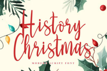 History Christmas Font