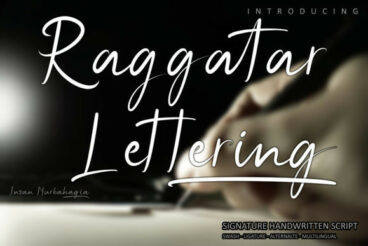 Raggatar Lettering Font