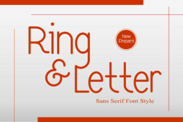 Ring & Letter Font