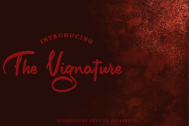 The Vignature Font