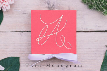 Thin Monogram Font